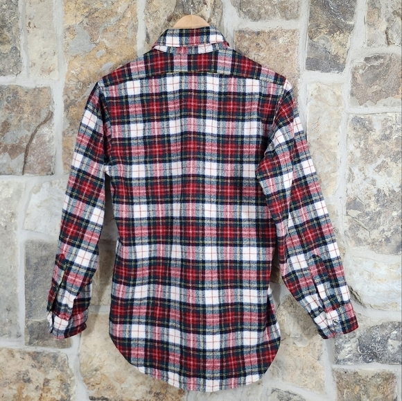 Pendleton S SMALL Plaid Wool Button Up Down Flannel Shirt - Picture 2 of 3